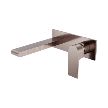 Bianca Wall Basin/Bath Mixer 187mm Brushed Bronze