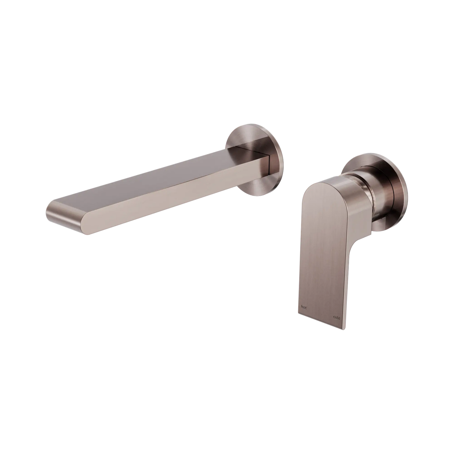 Bianca Wall Basin/Bath Mixer Separate Back Plate 187mm Brushed Bronze