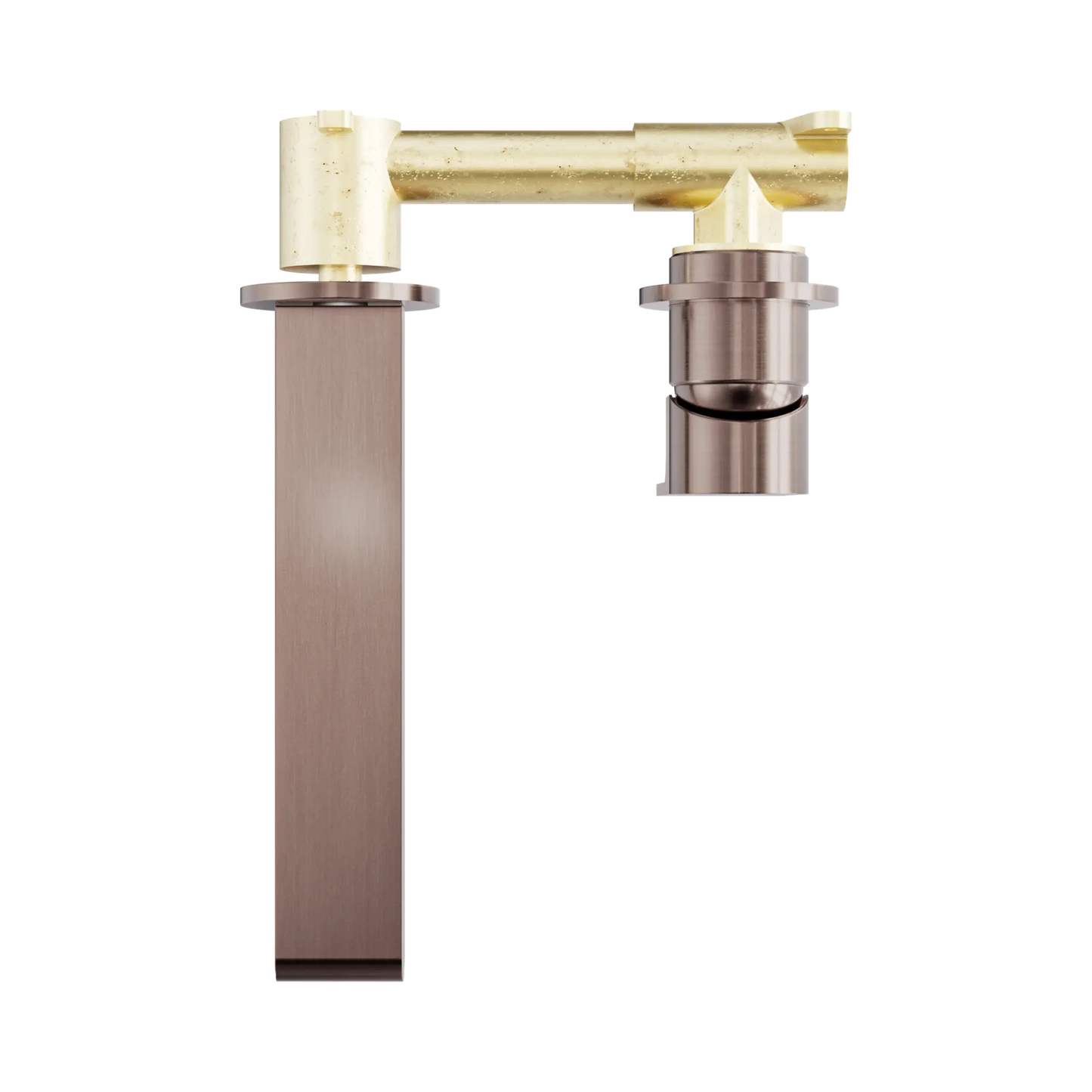 Bianca Wall Basin/Bath Mixer Separate Back Plate 187mm Brushed Bronze