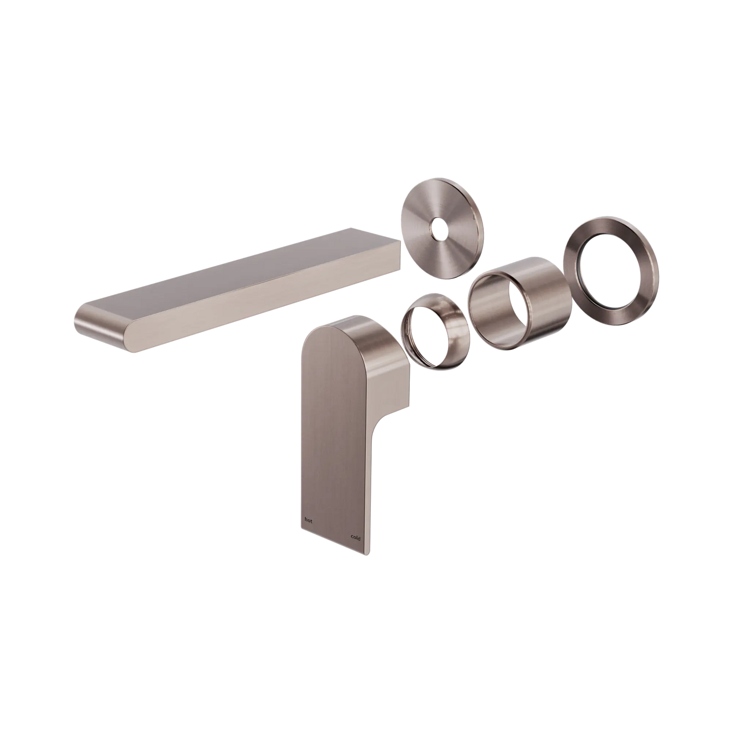 Bianca Wall Basin/Bath Mixer Separate Back Plate 187mm Trim Kits Only Brushed Bronze