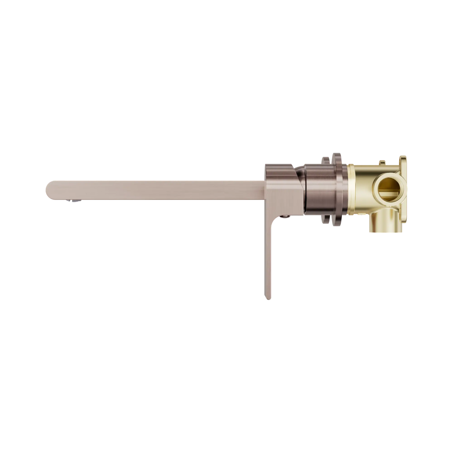 Bianca Wall Basin/Bath Mixer Separate Back Plate 230mm Brushed Bronze