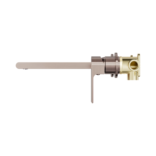 Bianca Wall Basin/Bath Mixer Separate Back Plate 230mm Brushed Bronze