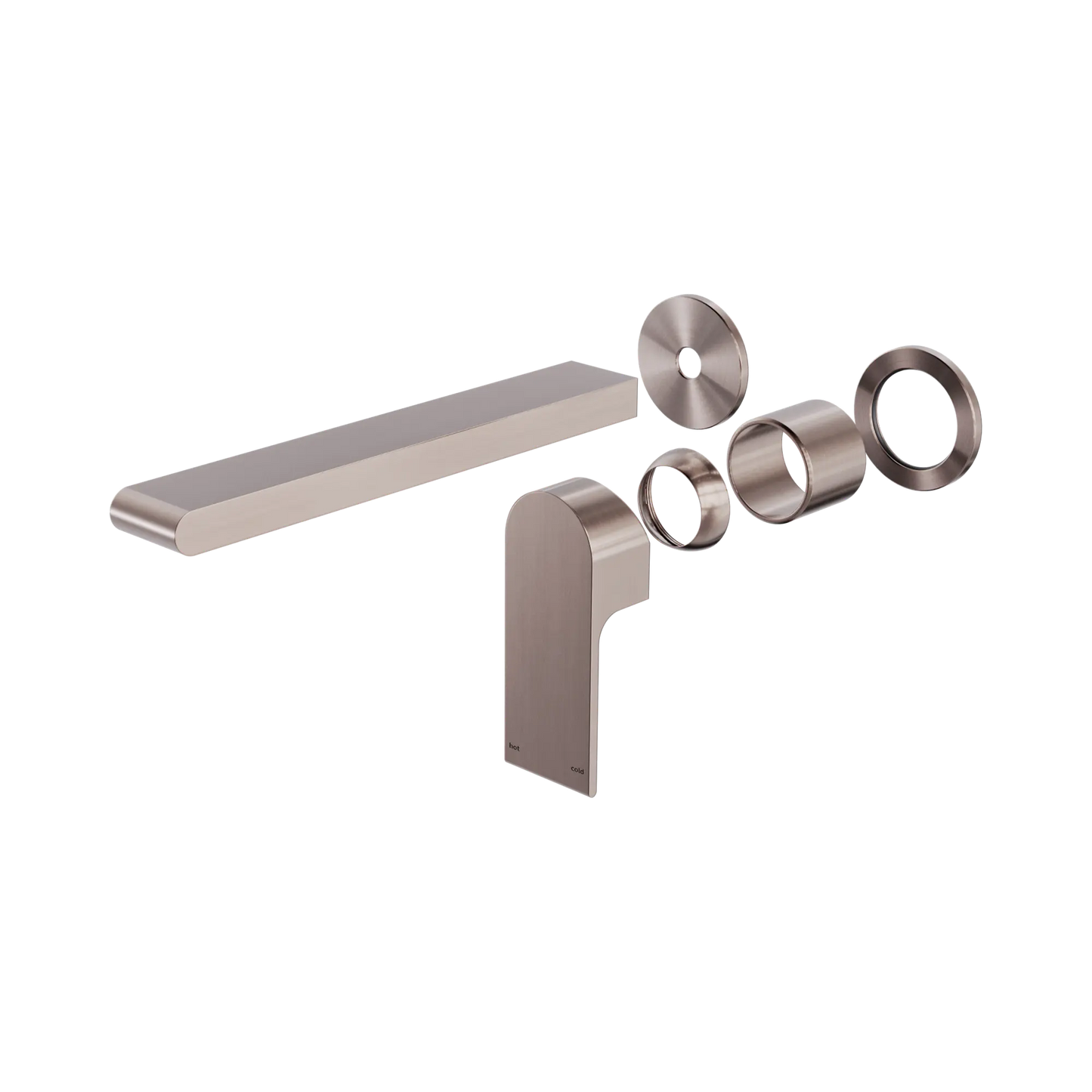 Bianca Wall Basin/Bath Mixer Separate Back Plate 230mm Trim Kits Only Brushed Bronze