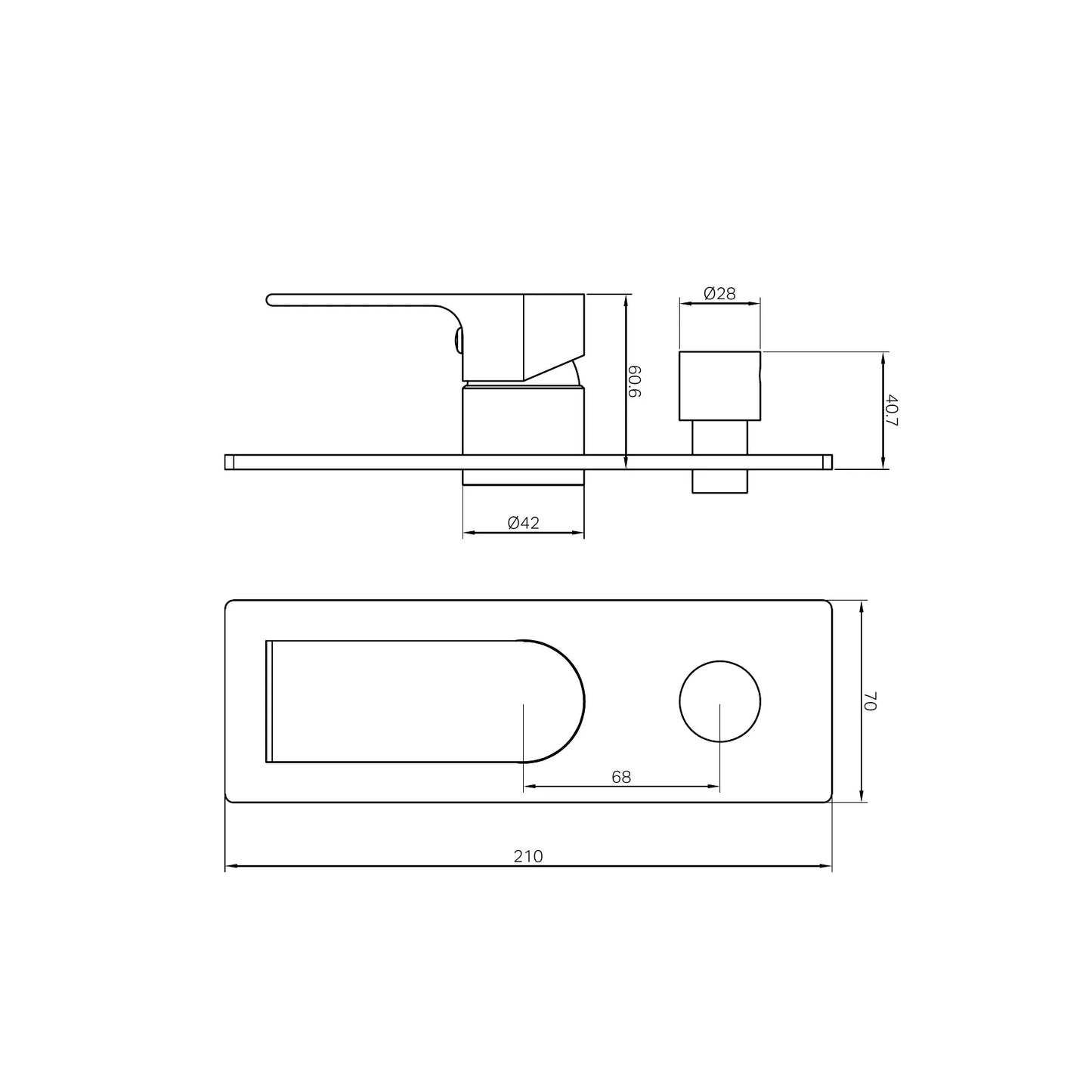 Bianca Shower Mixer With Diverter Trim Kits Only Chrome