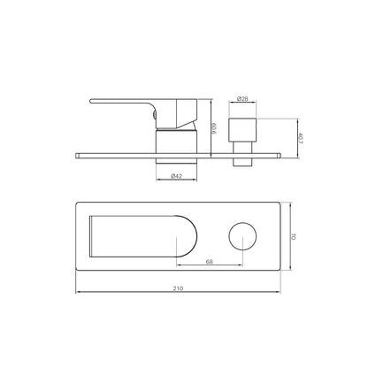 Bianca Shower Mixer With Diverter Trim Kits Only Chrome