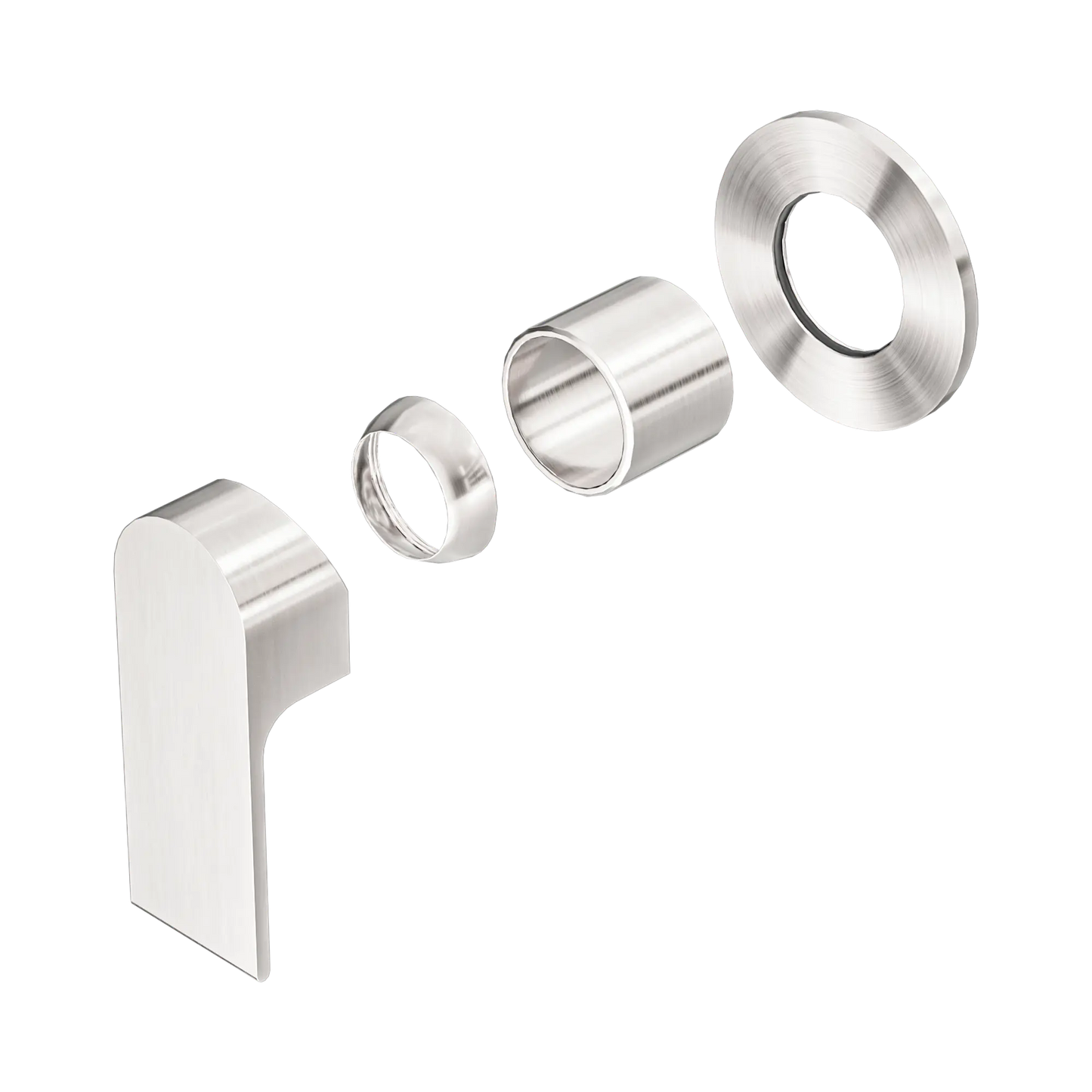 Bianca Shower Mixer 80mm Plate Trim Kits Only Brushed Nickel