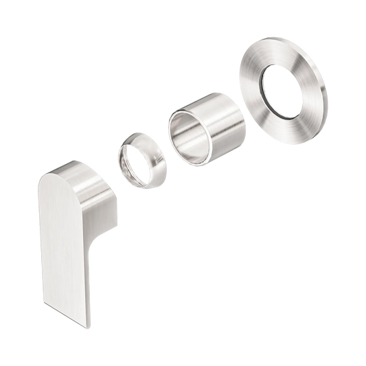 Bianca Shower Mixer 80mm Plate Trim Kits Only Brushed Nickel