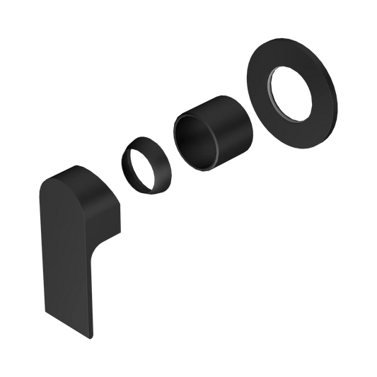 Bianca Shower Mixer 80mm Plate Trim Kits Only Matte Black