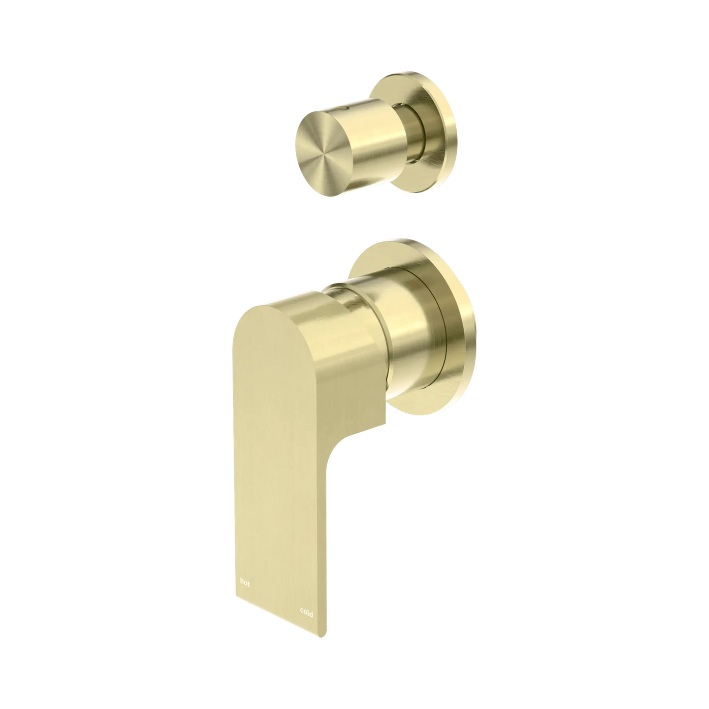 Bianca Shower Mixer With Diverter Separate Back Plate Brushed Gold