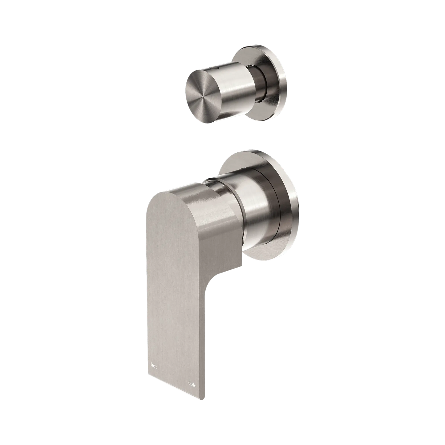 Bianca Shower Mixer With Diverter Separate Back Plate Brushed Nickel