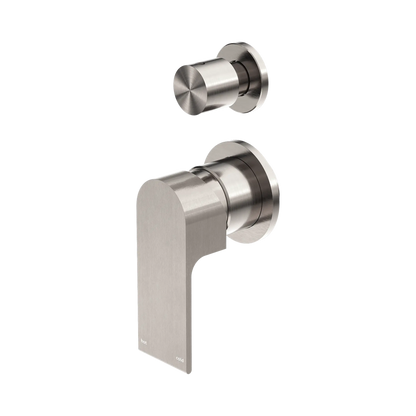 Bianca Shower Mixer With Diverter Separate Back Plate Brushed Nickel