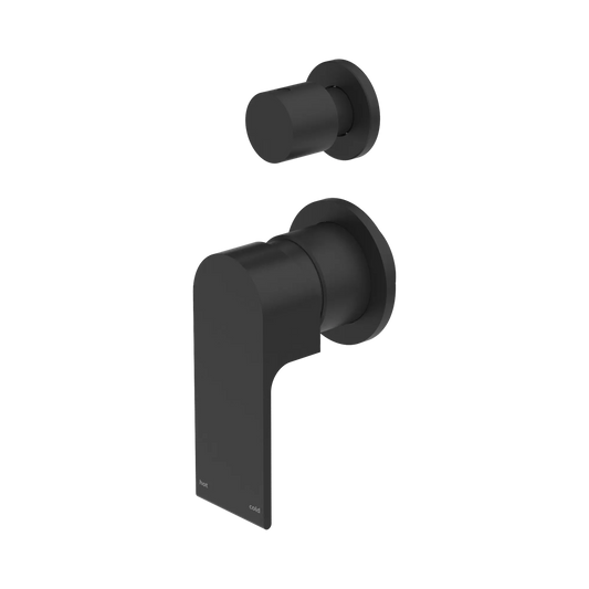 Bianca Shower Mixer With Diverter Separate Back Plate Matte Black
