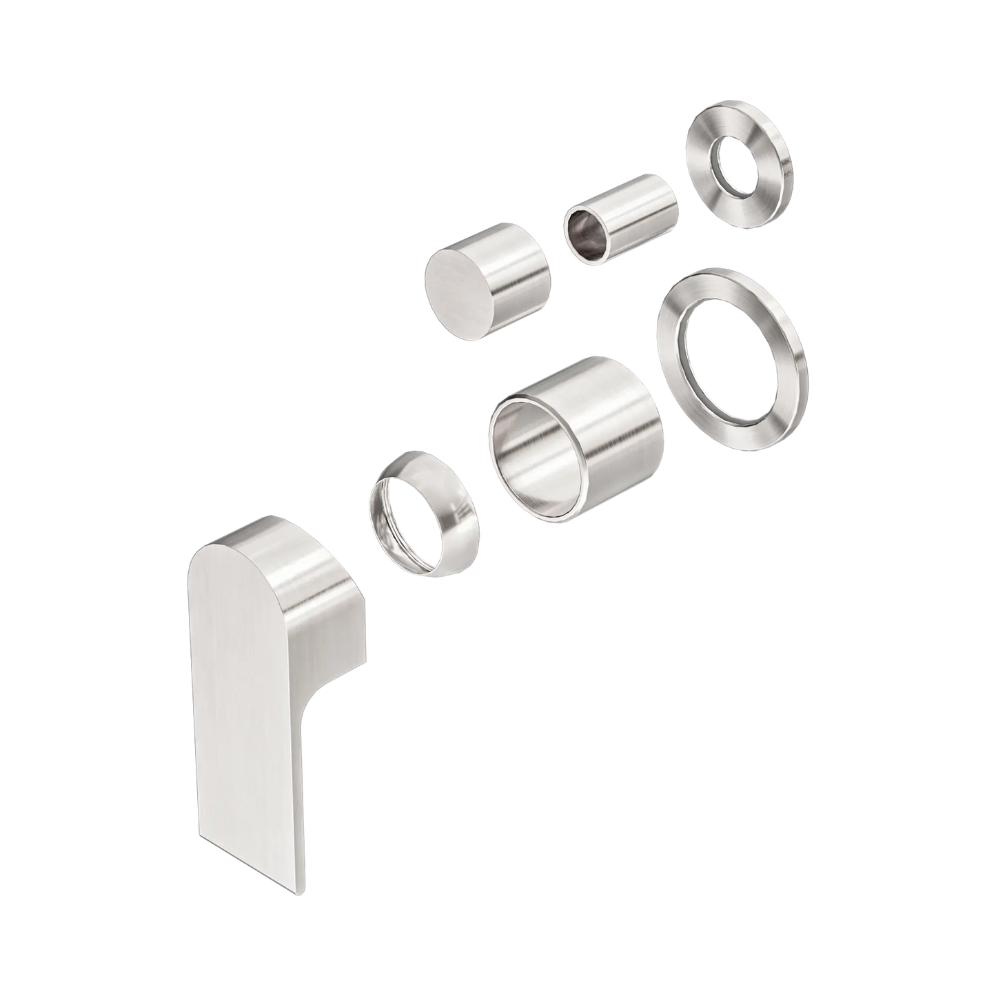Bianca Shower Mixer With Diverter Separate Back Plate Trim Kits Only Brushed Nickel