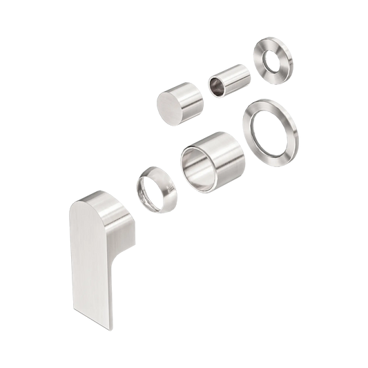 Bianca Shower Mixer With Diverter Separate Back Plate Trim Kits Only Brushed Nickel