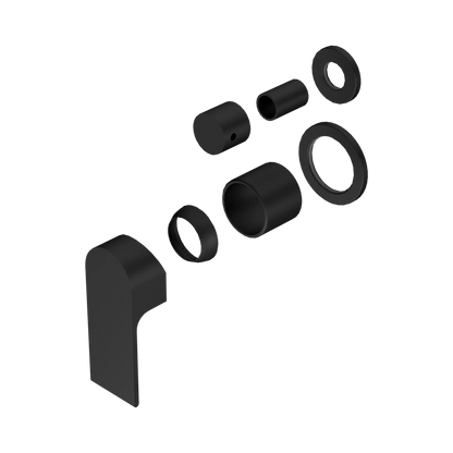 Bianca Shower Mixer With Diverter Separate Back Plate Trim Kits Only Matte Black