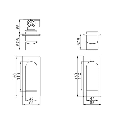 Bianca Shower Mixer Matte Black