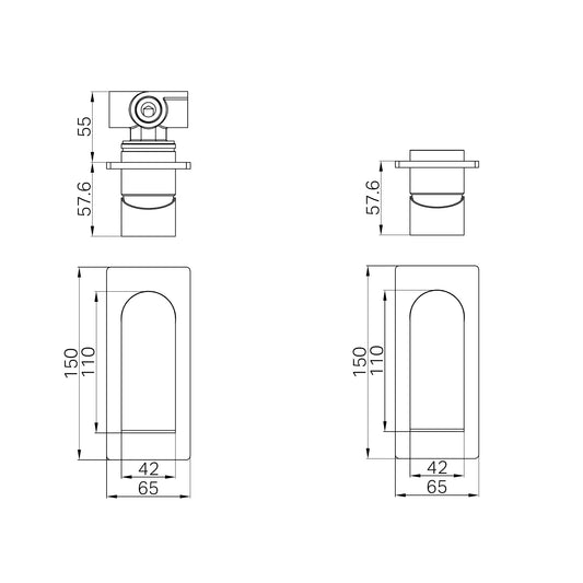 Bianca Shower Mixer Gun Metal