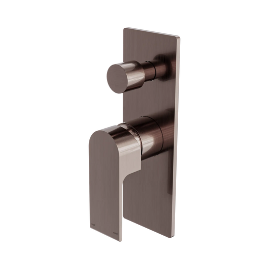 Bianca Shower Mixer With Diverter Brushed Bronze