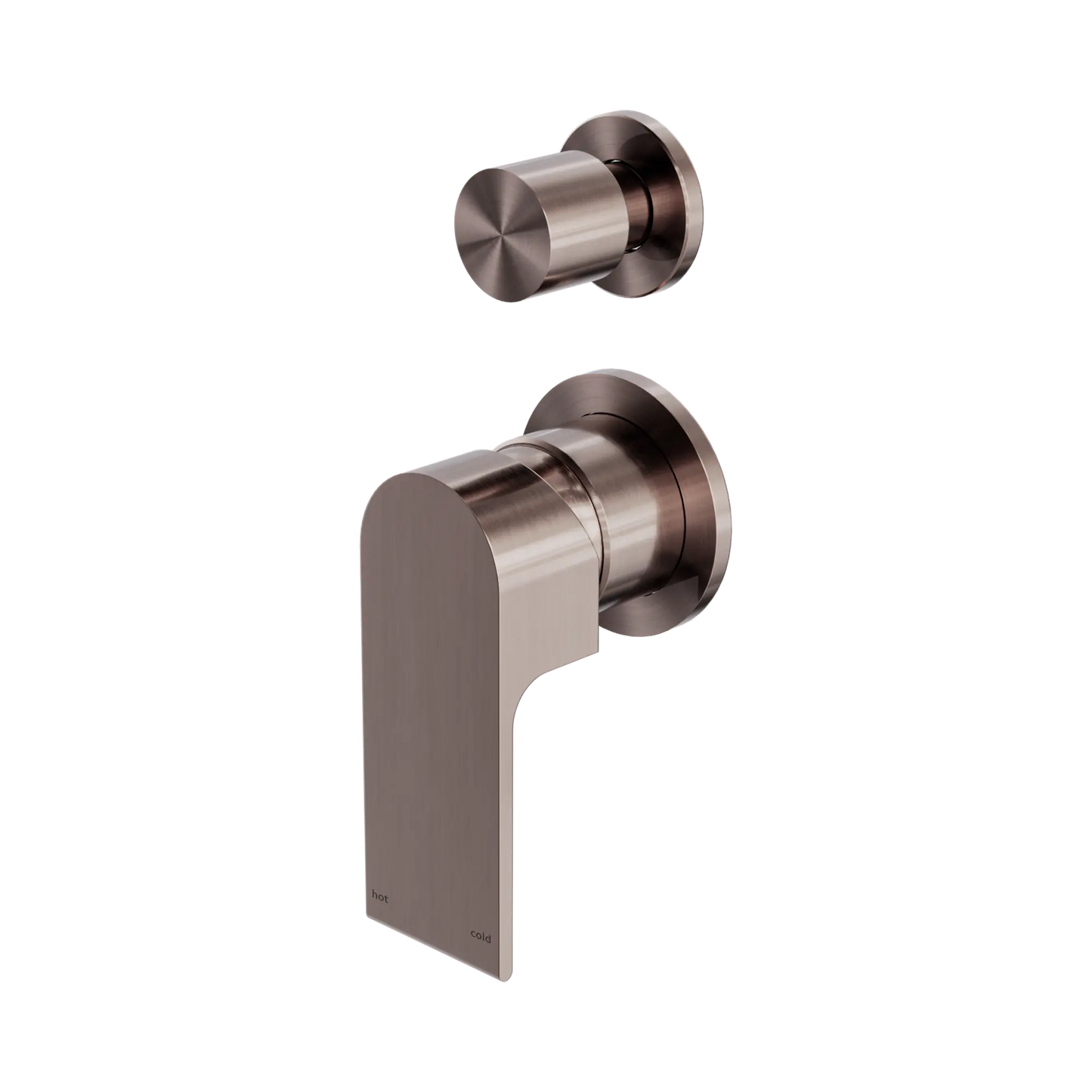 Bianca Shower Mixer With Diverter Separate Back Plate Brushed Bronze