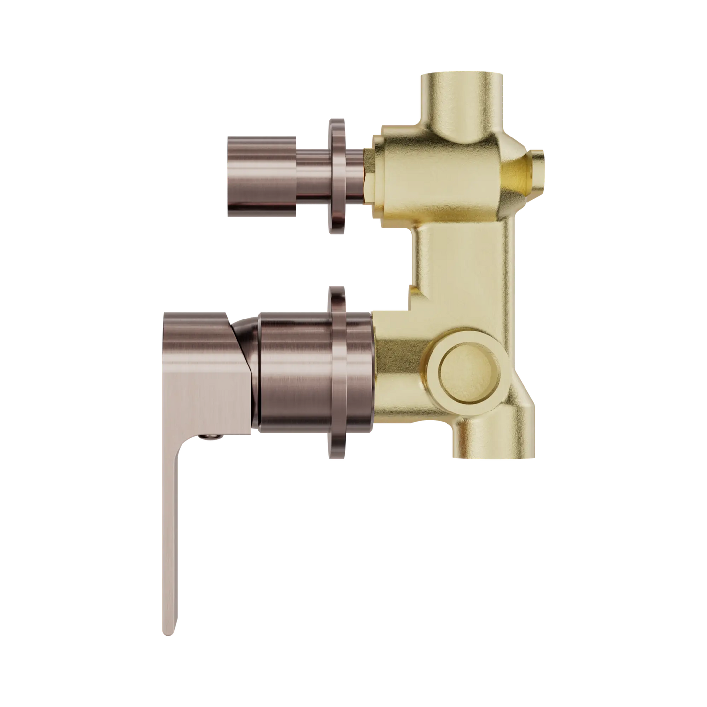 Bianca Shower Mixer With Diverter Separate Back Plate Brushed Bronze