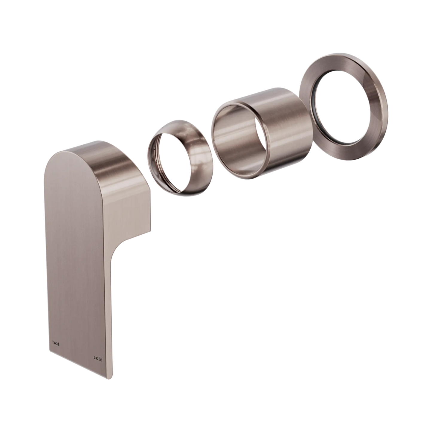 Bianca Shower Mixer 60mm Plate Trim Kits Only Brushed Bronze