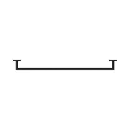 Dolce Single Towel Rail 700mm Matte Black