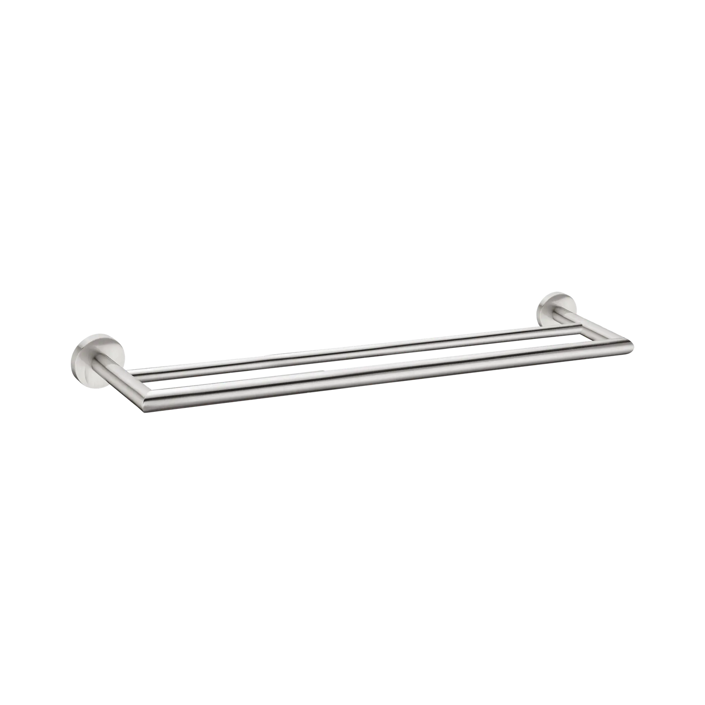 Dolce Double Towel Rail 700mm Brushed Nickel