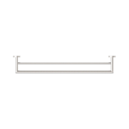 Dolce Double Towel Rail 700mm Brushed Nickel