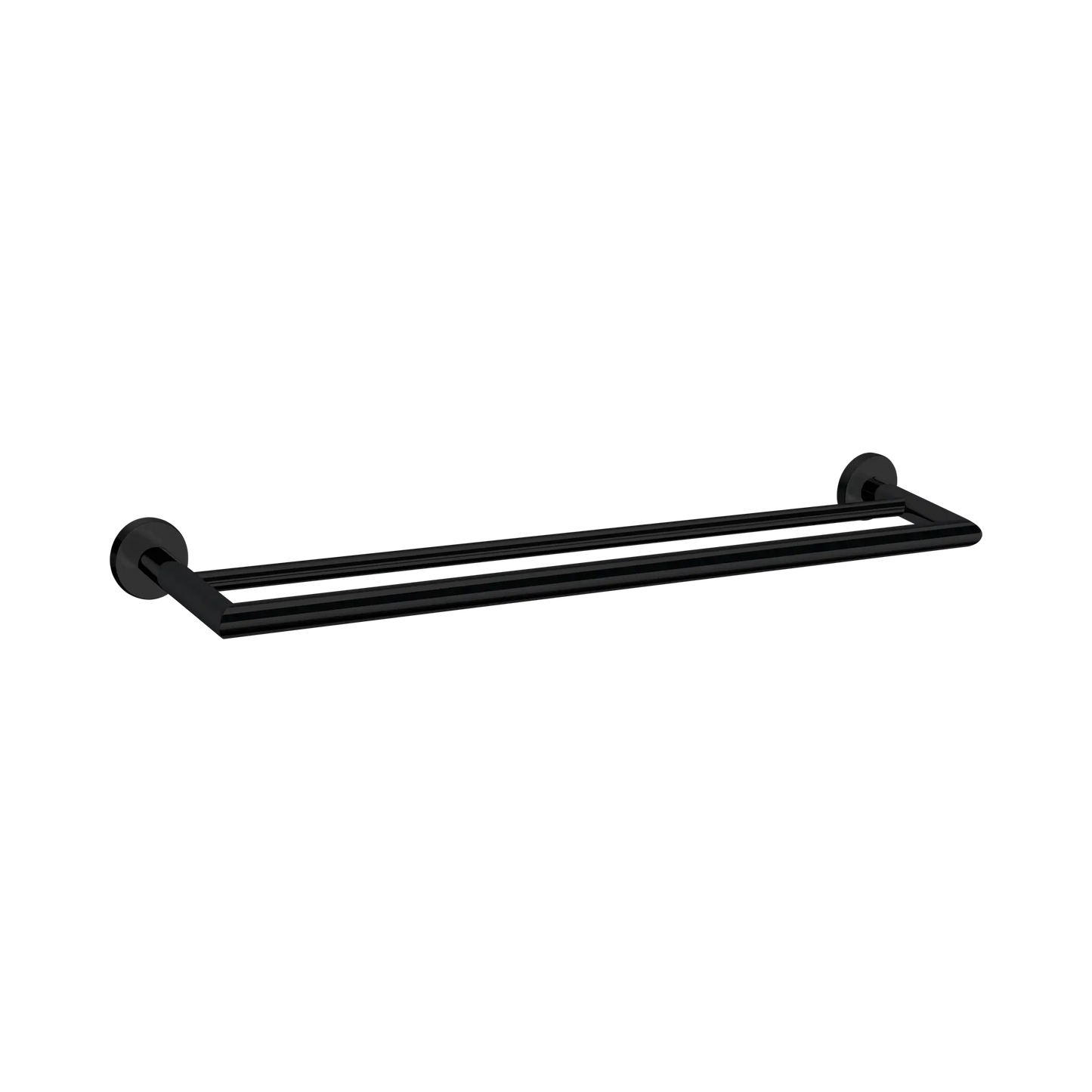 Dolce Double Towel Rail 700mm Matte Black