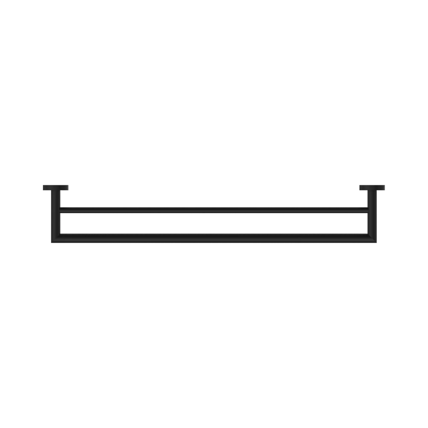 Dolce Double Towel Rail 700mm Matte Black