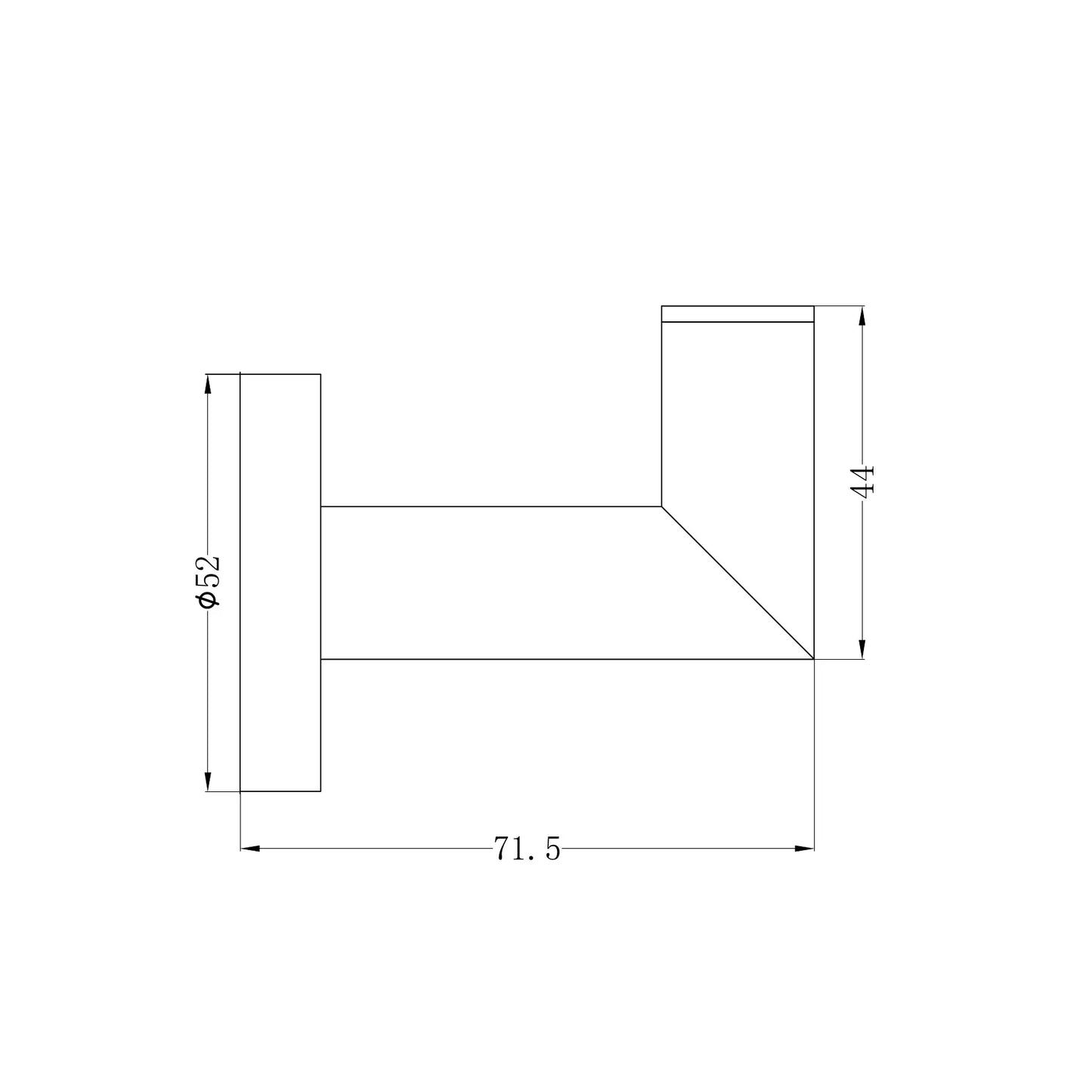 Dolce Robe Hook Brushed Nickel