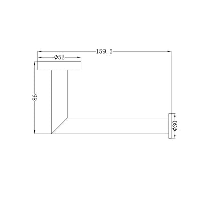 Dolce Toilet Roll Holder Brushed Nickel