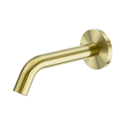 Mecca Wall-Mounted Sensor Tap with 80mm Wall Plate Brushed Gold