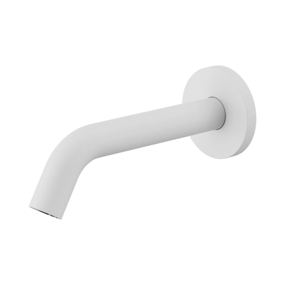 Mecca Wall-Mounted Sensor Tap with 80mm Wall Plate Matte White