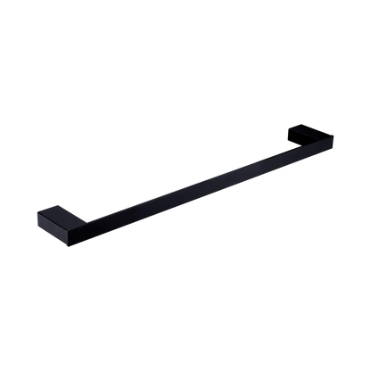 Celia Single Towel Rail 600mm Matte Black