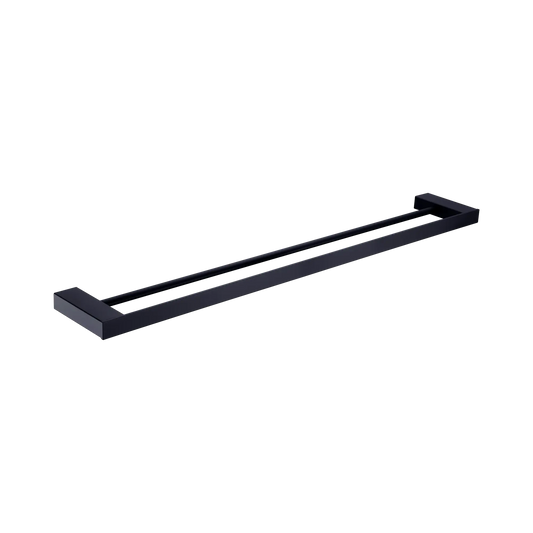 Celia Double Towel Rail 600mm Matte Black