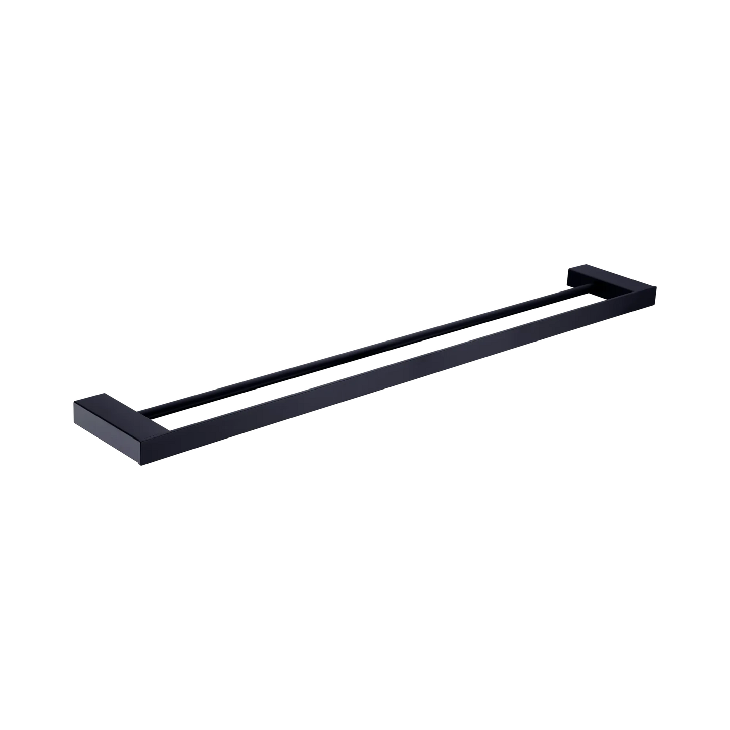 Celia Double Towel Rail 800mm Matte Black