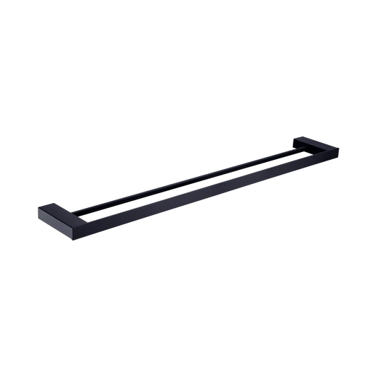 Celia Double Towel Rail 800mm Matte Black