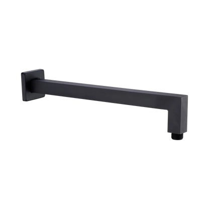 Nero Square Wall Shower Arm Matte Black