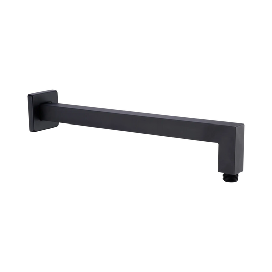 Nero Square Wall Shower Arm Matte Black
