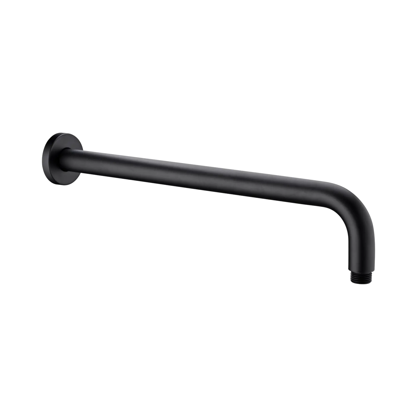 Nero Round Wall Shower Arm 500mm Length Matte Black