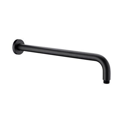 Nero Round Wall Shower Arm 500mm Length Matte Black