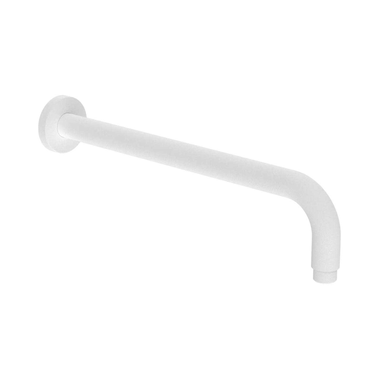 Nero Round Wall Shower Arm 500mm Length Matte White