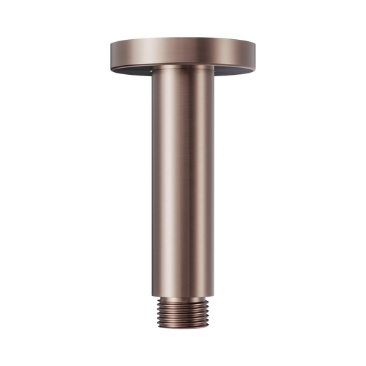 Round Ceiling Arm 100mm Length Brushed Bronze