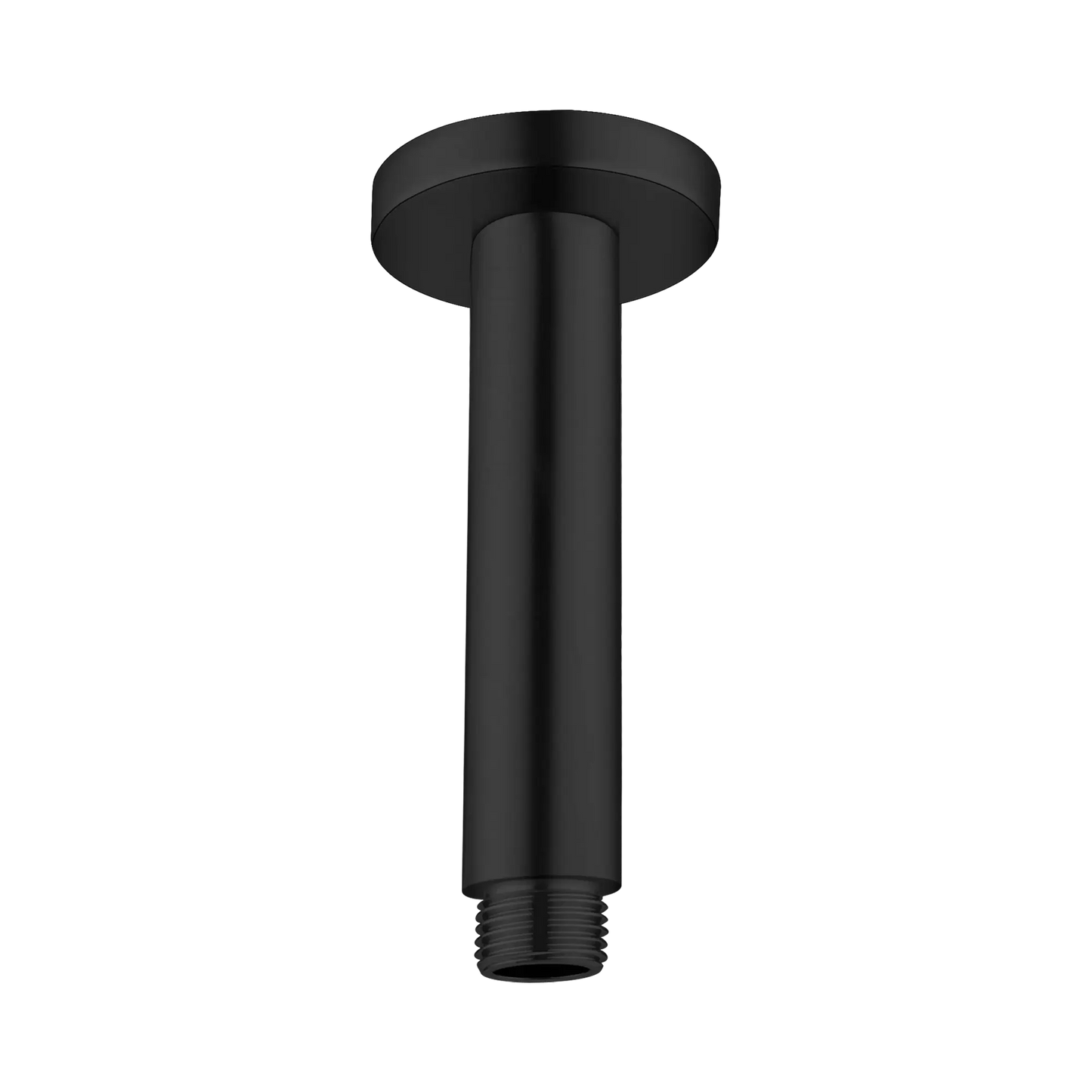 Round Ceiling Arm 100mm Length Matte Black