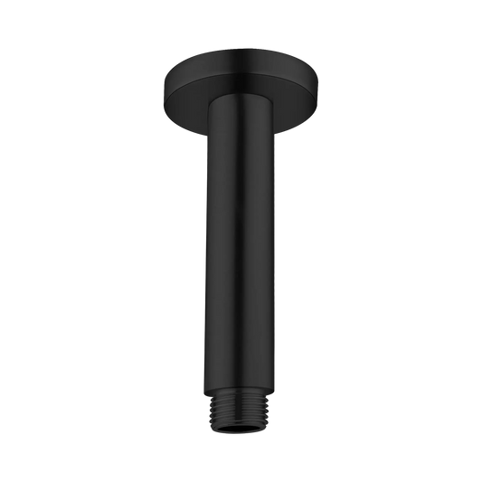 Round Ceiling Arm 100mm Length Matte Black