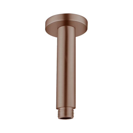 Round Ceiling Arm 150mm Length Brushed Bronze