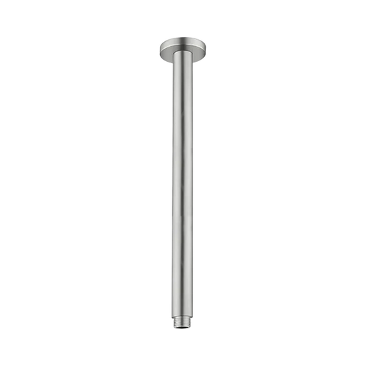 Round Ceiling Arm 300mm Length Brushed Nickel