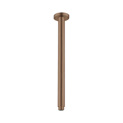 Round Ceiling Arm 300mm Length Brushed Bronze