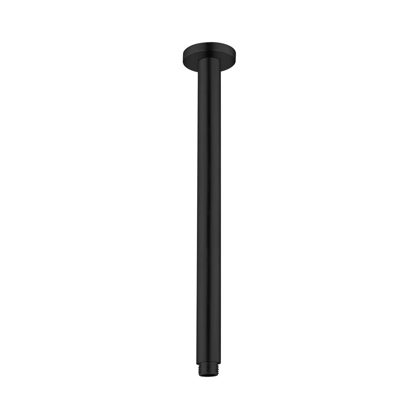Round Ceiling Arm 300mm Length Matte Black